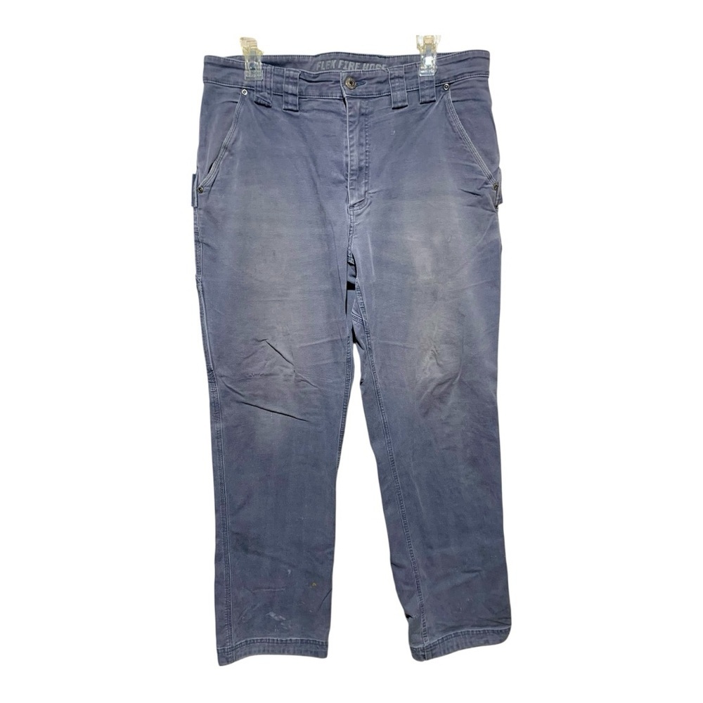 Men's Duluth Trading Co. Faded Blue Firehouse Pants Size 36w x 32i